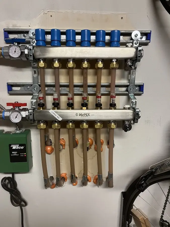 Plumber performing Leak Detection at a residential property in Kimball